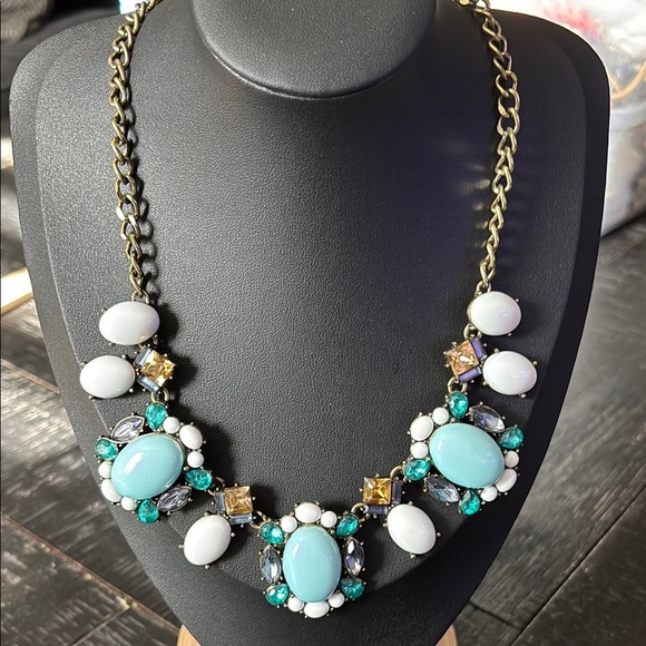 sugarfix Jewelry - Sugarfix by Baublebar Statement Necklace Blue White Aqua